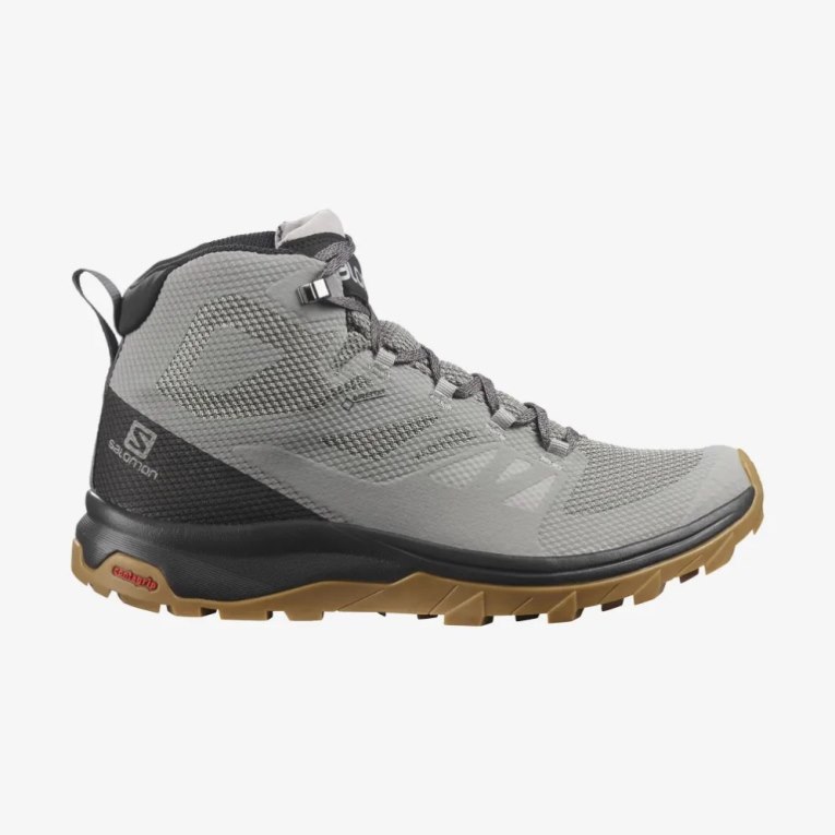 Botas Montaña Salomon Outline Mid GTX Hombre Grises | MX QDYR354